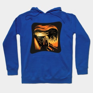 Handsome illustration of The Scream by Edvard Munch Hoodie